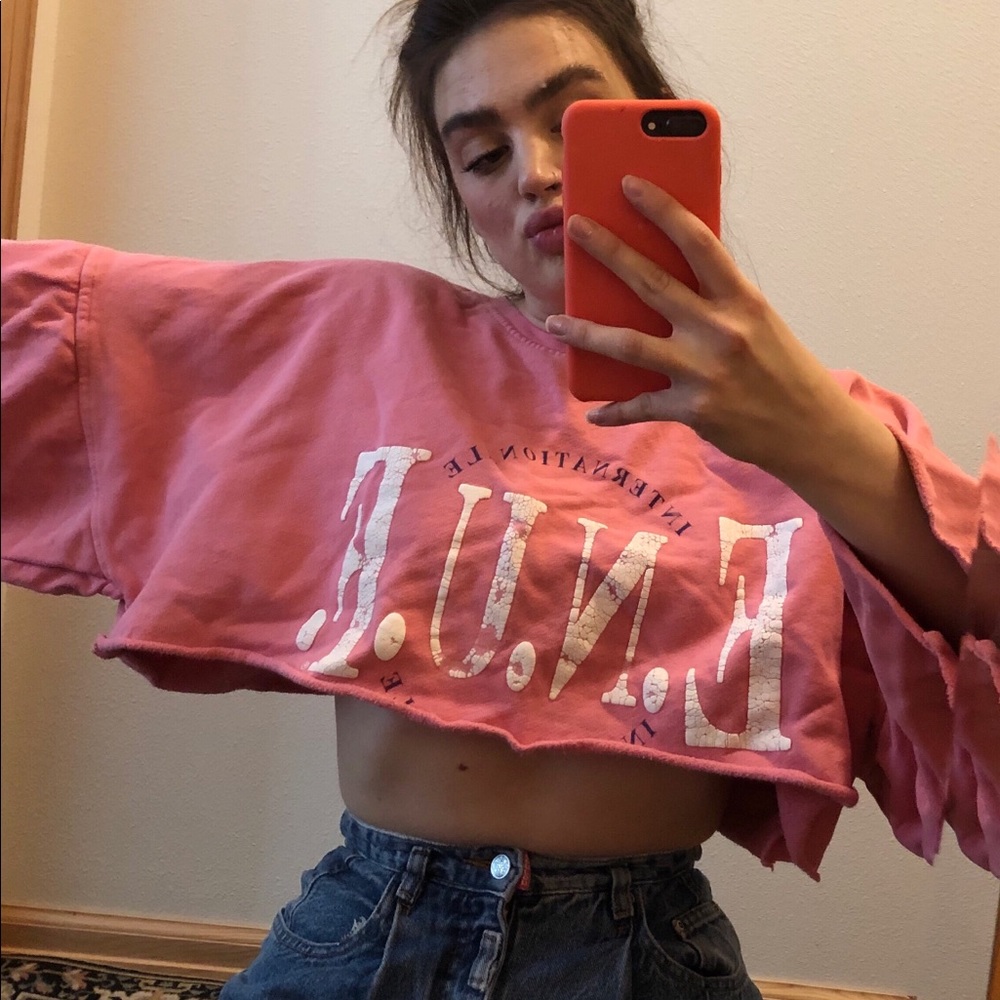 e.n.u.f. Internationale cropped sweatshirt